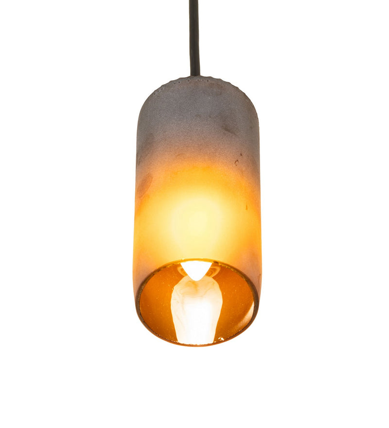 Meyda Tiffany 99425 One Light Mini Pendant, Black Metal