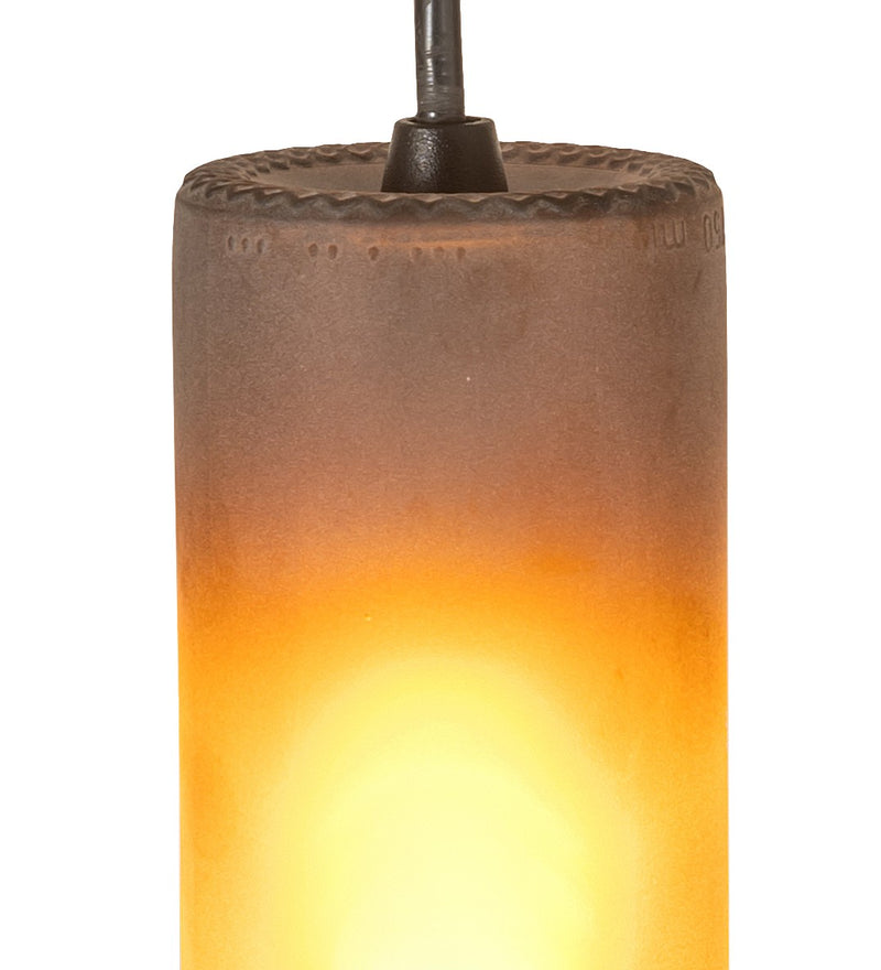 Meyda Tiffany 99425 One Light Mini Pendant, Black Metal