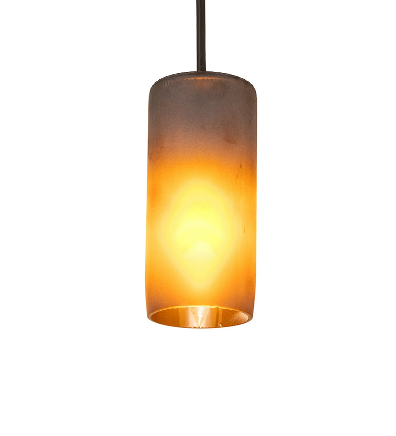 Meyda Tiffany 99425 One Light Mini Pendant, Black Metal
