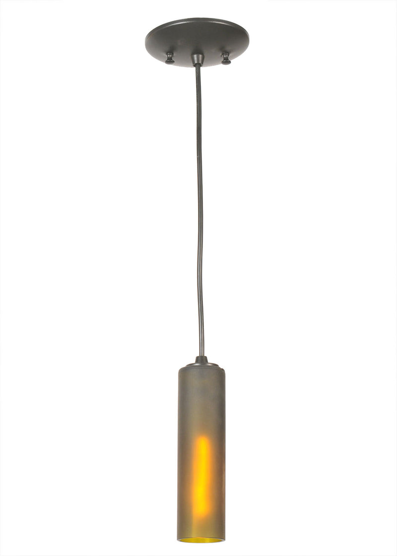 Meyda Tiffany 99427 One Light Mini Pendant, Black Metal