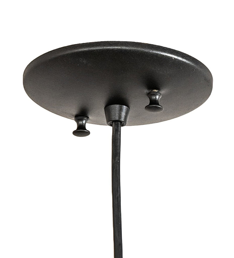 Meyda Tiffany 99429 One Light Mini Pendant, Black Metal