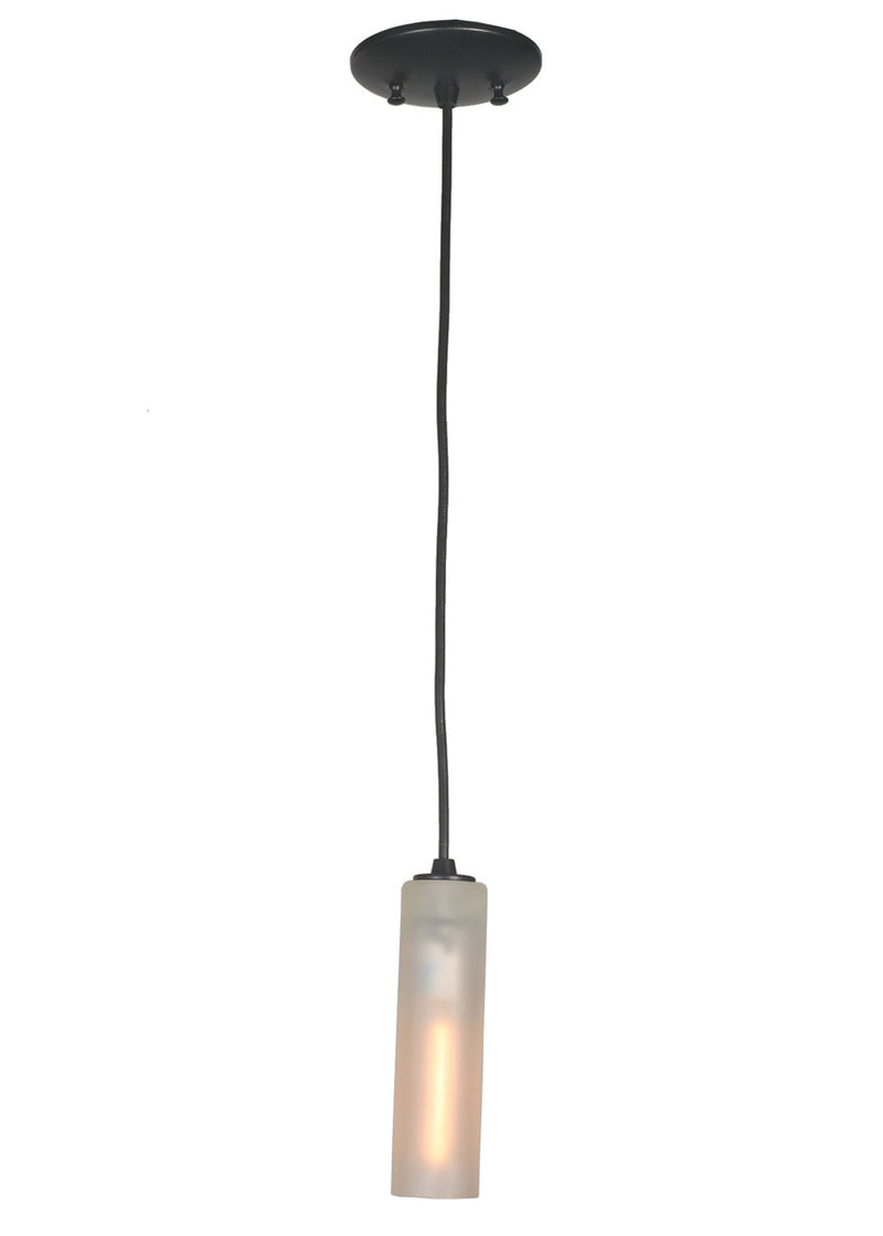 Meyda Tiffany 99429 One Light Mini Pendant, Black Metal