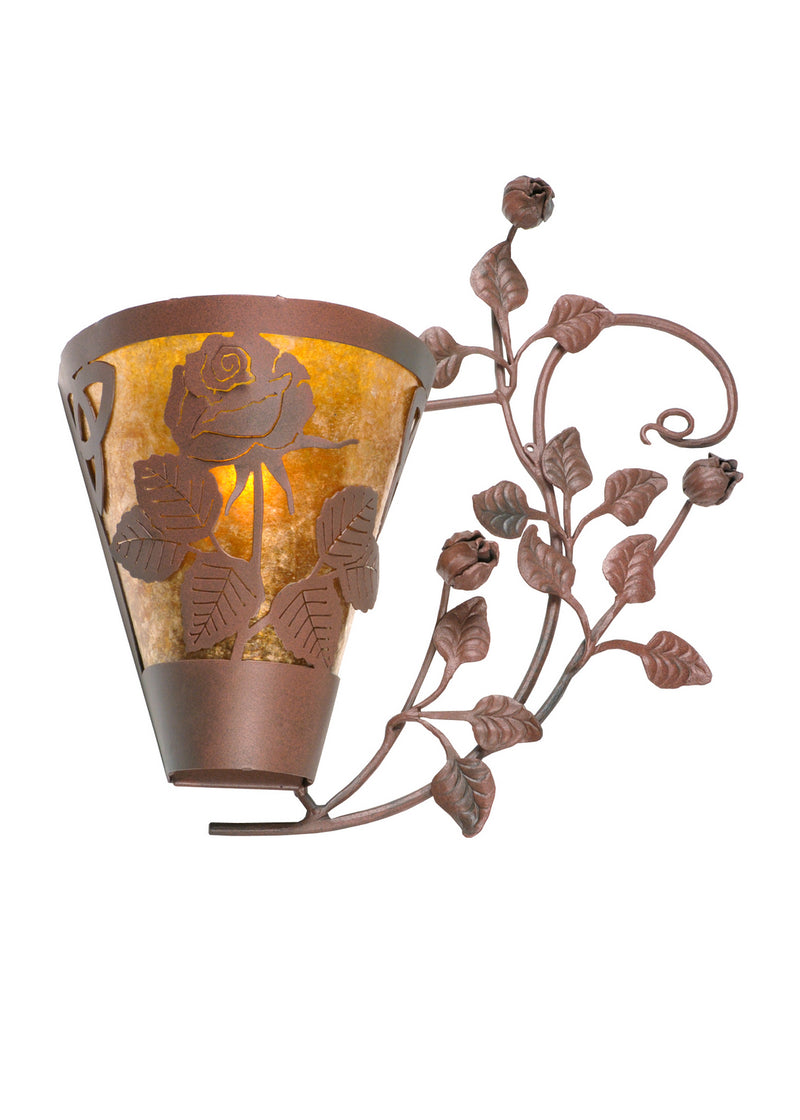 Meyda Tiffany 99452 Two Light Wall Sconce, Rust/Wrought Iron