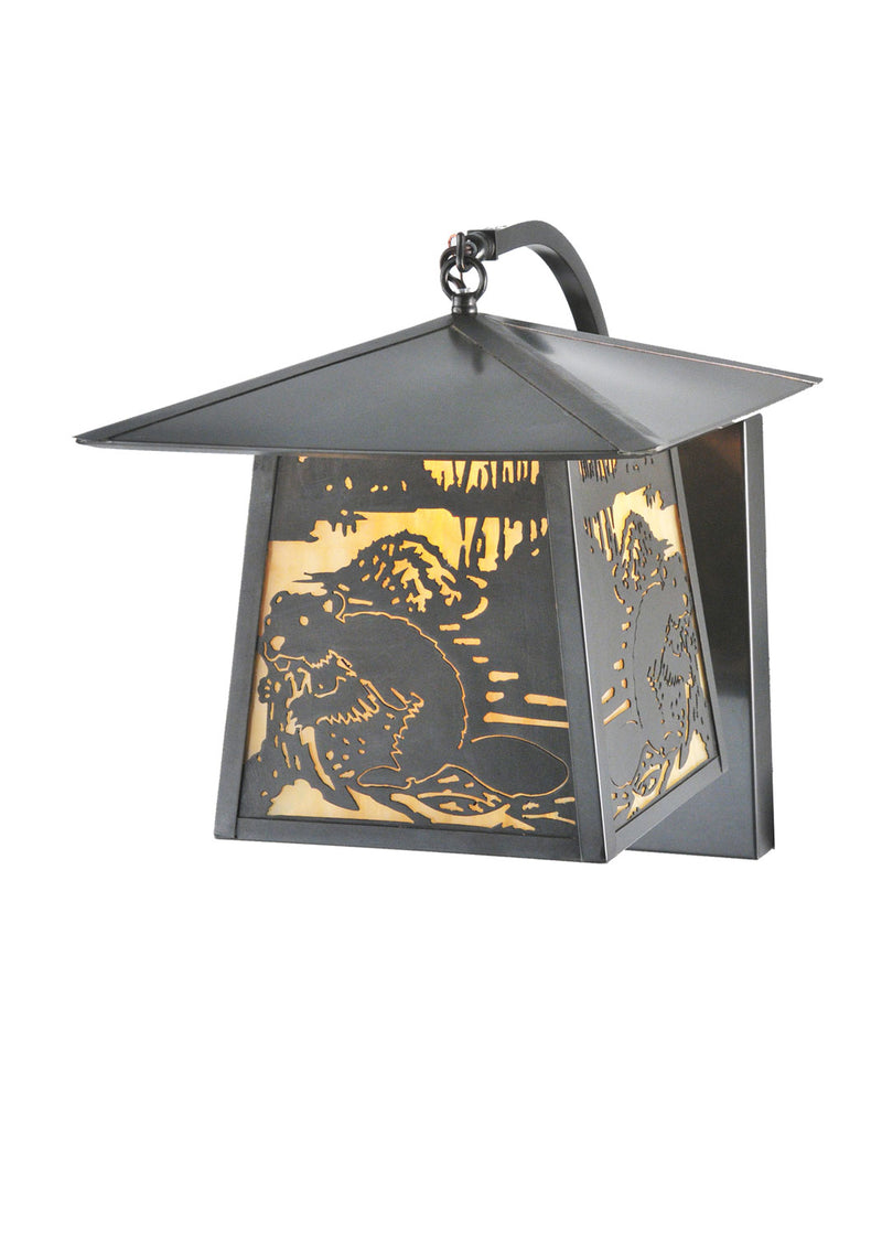 Meyda Tiffany 99455 One Light Wall Sconce, Craftsman Brown