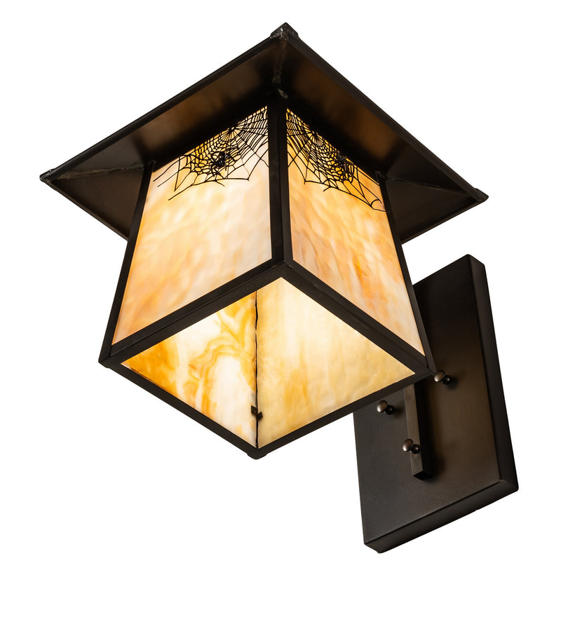 Meyda Tiffany 99459 One Light Wall Sconce, Craftsman Brown