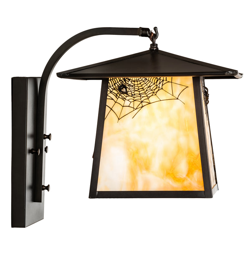 Meyda Tiffany 99459 One Light Wall Sconce, Craftsman Brown