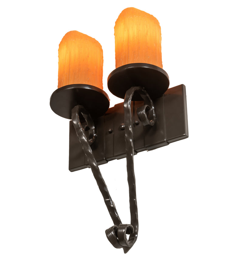 Meyda Tiffany 99467 Two Light Wall Sconce, Timeless Bronze