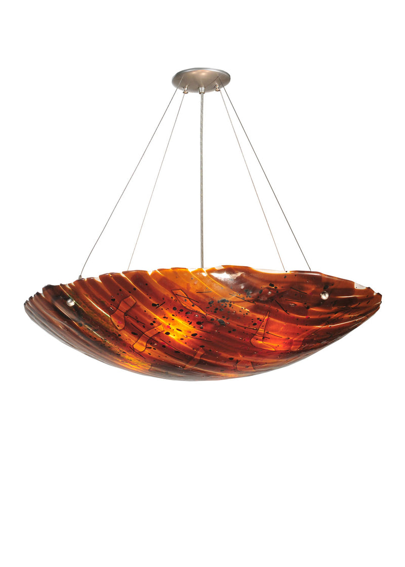 Meyda Tiffany 99537 Four Light Pendant, Nickel