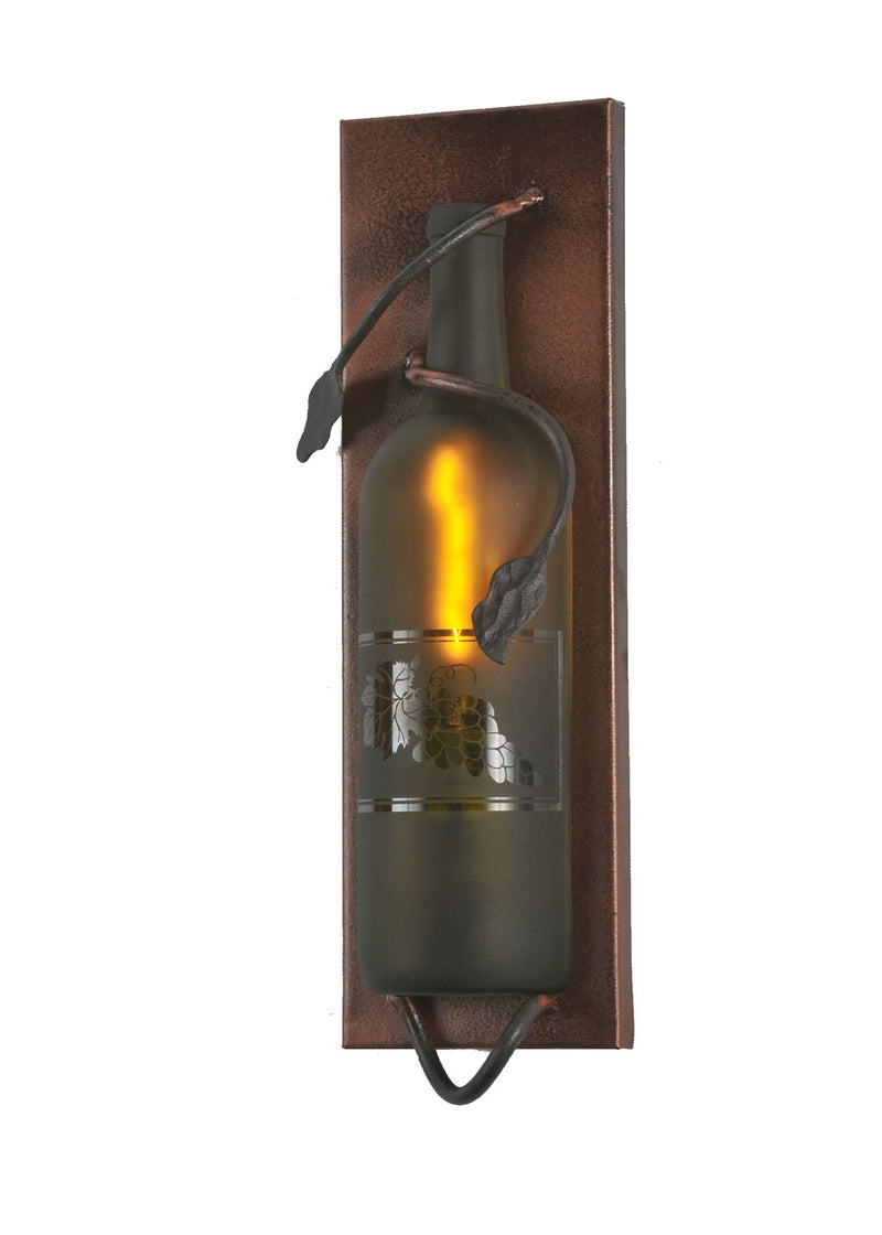 Meyda Tiffany 99641 One Light Wall Sconce, Black Metal