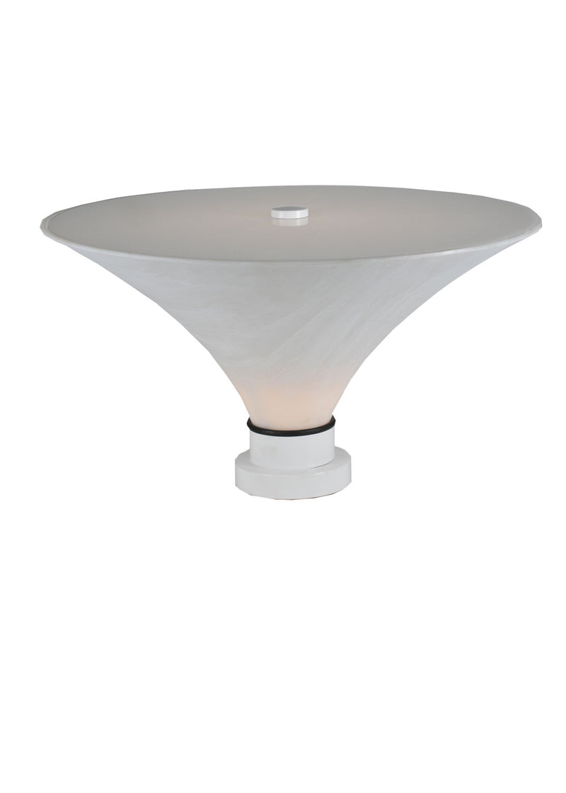 Meyda Tiffany 99664 One Light Pier Mount, White/White Alabaster Acrylic