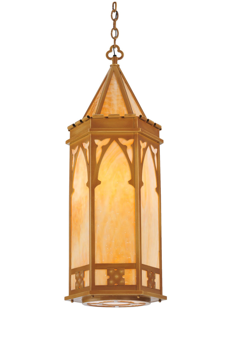 Meyda Tiffany 99690 Four Light Pendant, Sahara Gold