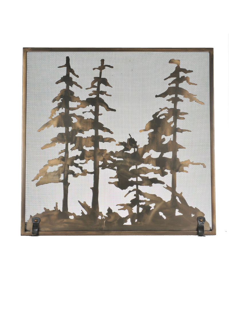 Meyda Tiffany 99766 Fireplace Screen, Antique Copper