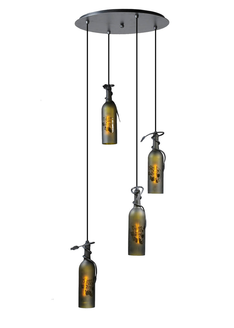 Meyda Tiffany 99824 Pendant, Black Metal,Pewter