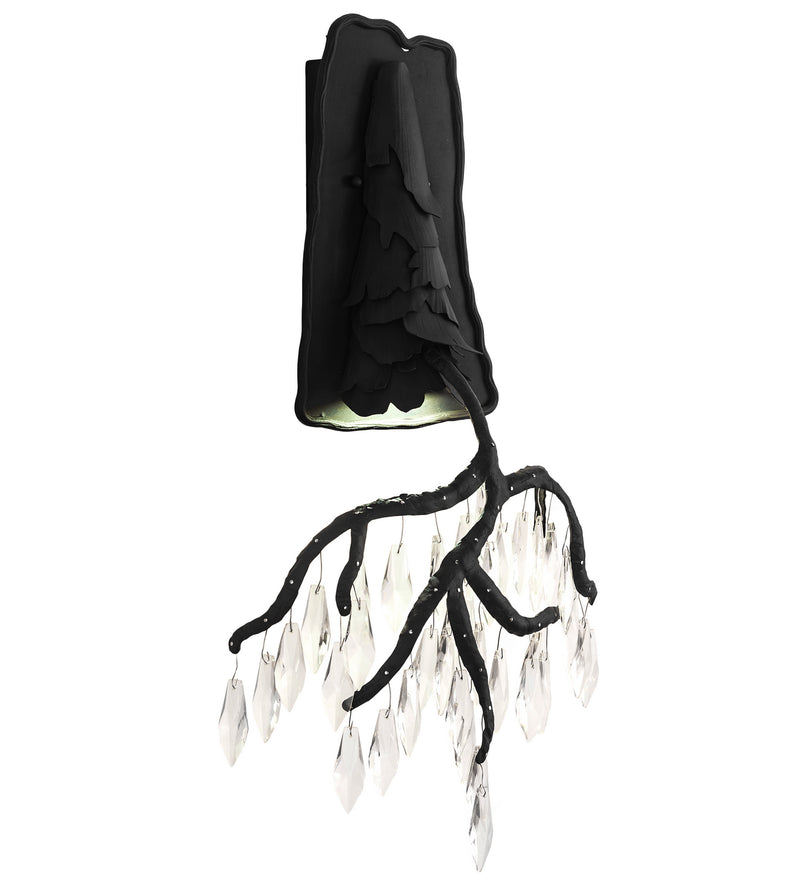 Meyda Tiffany 99842 Three Light Wall Sconce, Wrought Iron