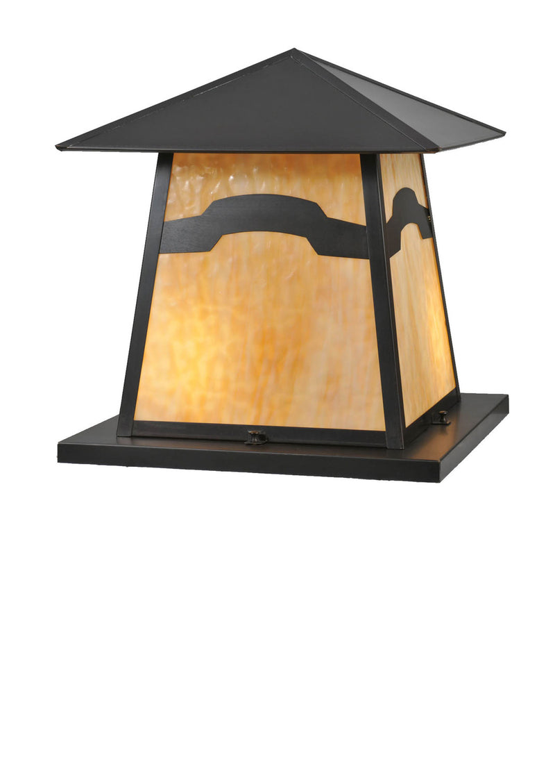 Meyda Tiffany 99942 Two Light Pier Mount, Craftsman Brown