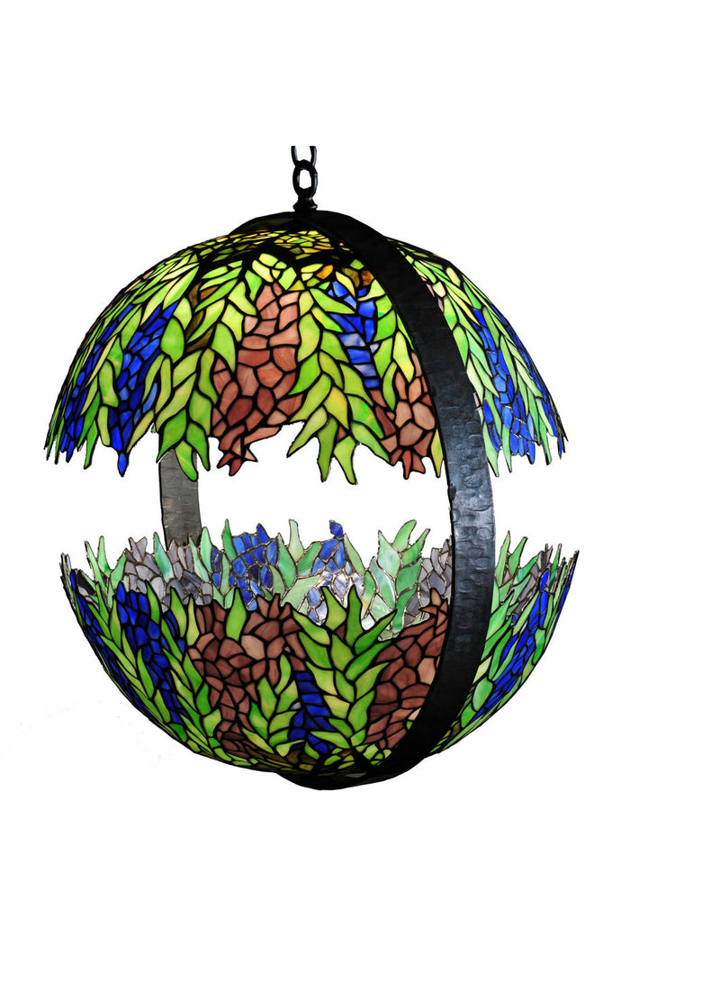 Meyda Tiffany 99991 One Light Pendant, Hand Wrought Iron