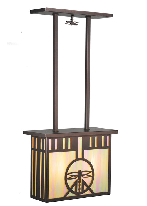 Meyda Tiffany 99998 Two Light Pendant, Mahogany Bronze