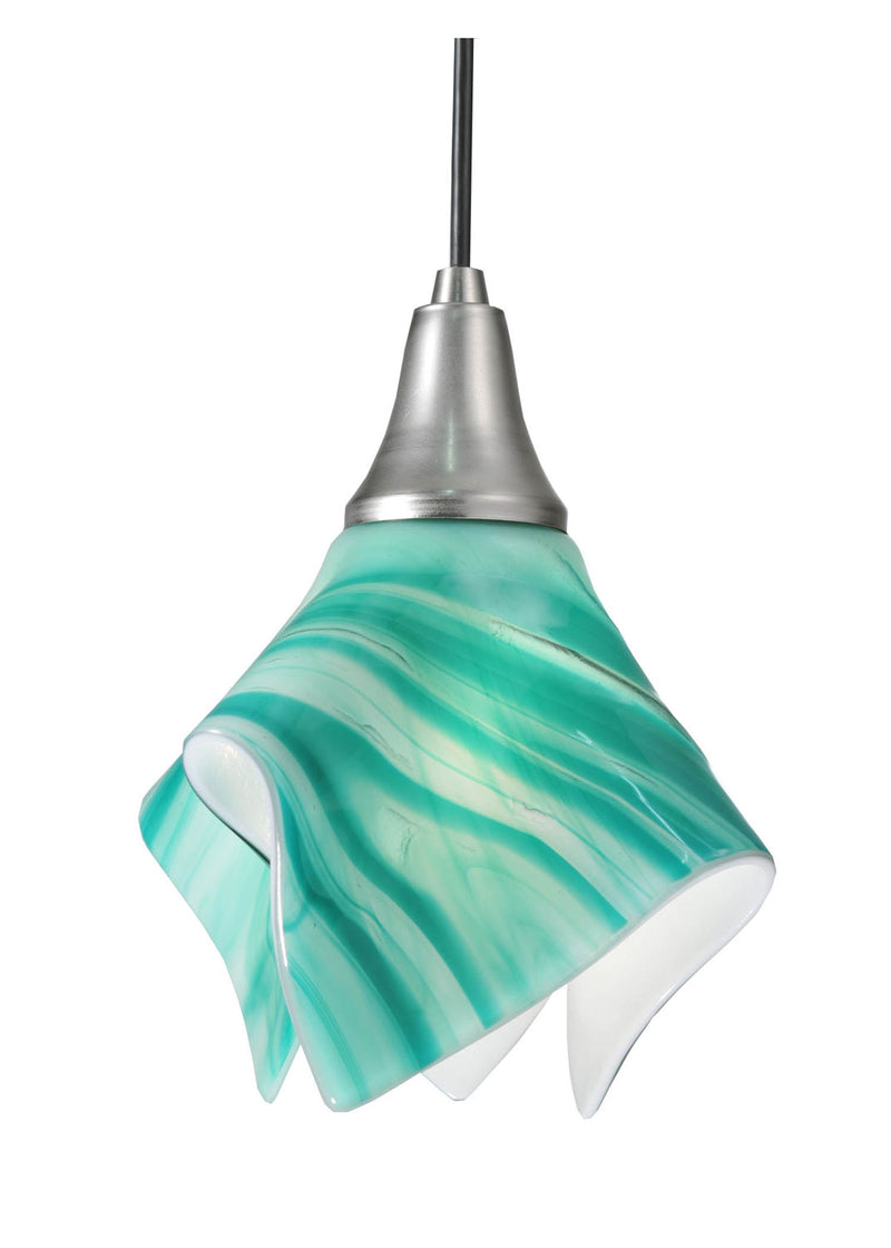 Meyda Tiffany 99999 One Light Mini Pendant, Nickel
