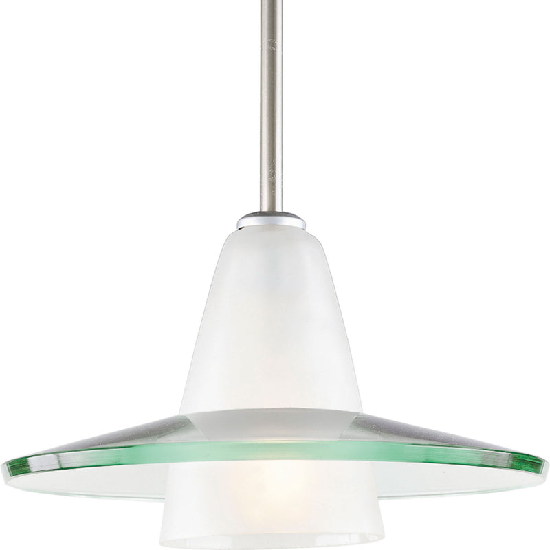 Progress Lighting P5011-09 One Light Pendant, Brushed Nickel