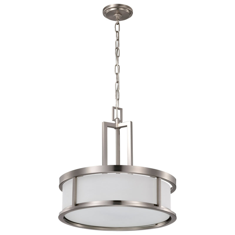 Nuvo Lighting 60-2857 Four Light Pendant, Brushed Nickel