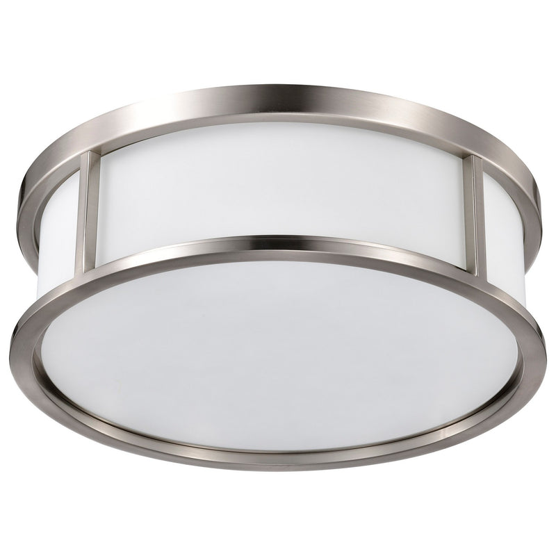 Nuvo Lighting 60-2864 Three Light Flush Mount, Brushed Nickel