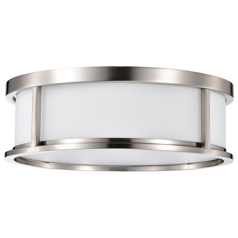 Nuvo Lighting 60-2864 Three Light Flush Mount, Brushed Nickel