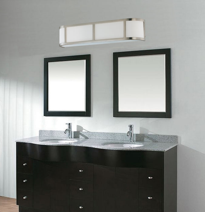 Nuvo Lighting 60-2873 Three Light Wall Sconce, Brushed Nickel