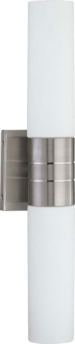 Nuvo Lighting 60-2936 Two Light Wall Sconce, Brushed Nickel