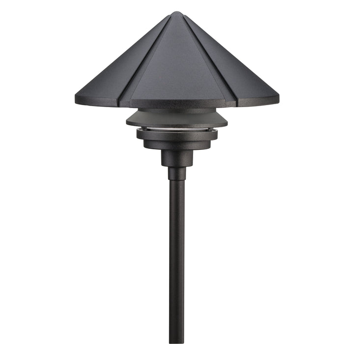 Kichler 15211BKT One Light Path & Spread, Textured Black