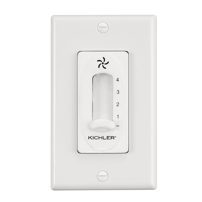 Kichler 337012WH 4 Speed Fan Slide Control, White