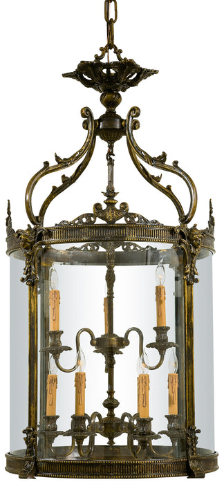Metropolitan N952009 Nine Light Foyer Pendant, Oxide French Gold