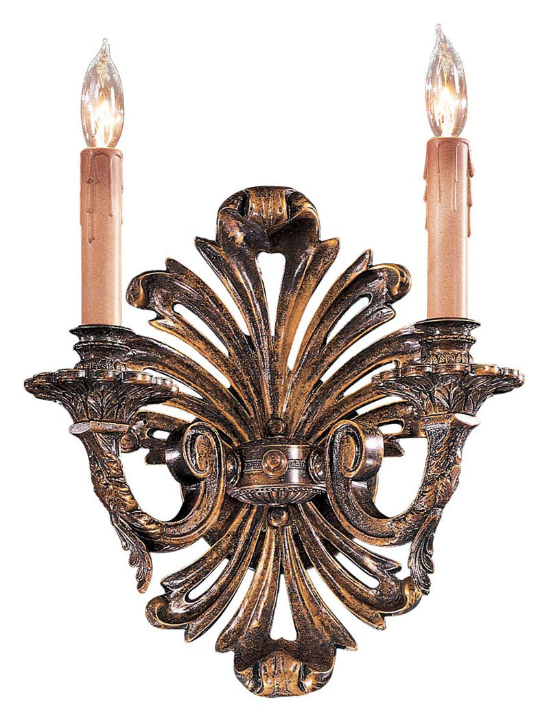 Metropolitan N952010 Two Light Wall Sconce, Oxide Brass