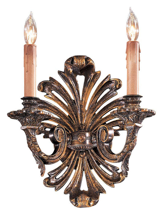 Metropolitan N952010 Two Light Wall Sconce, Oxide Brass