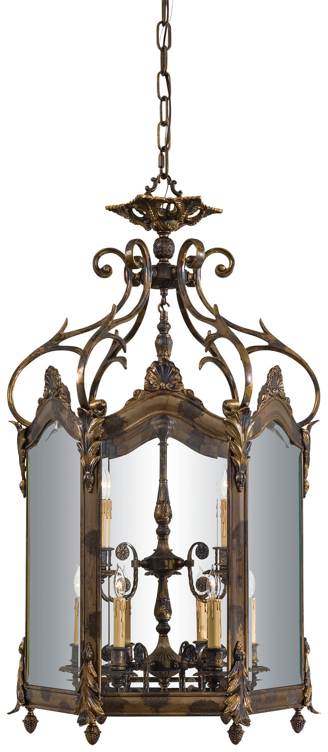 Metropolitan N952011 Nine Light Foyer Pendant, Oxide Brass