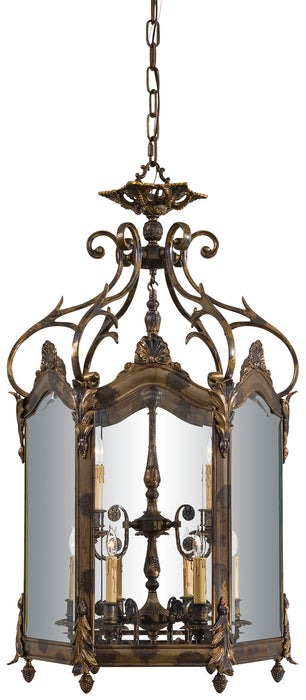 Metropolitan N952011 Nine Light Foyer Pendant, Oxide Brass