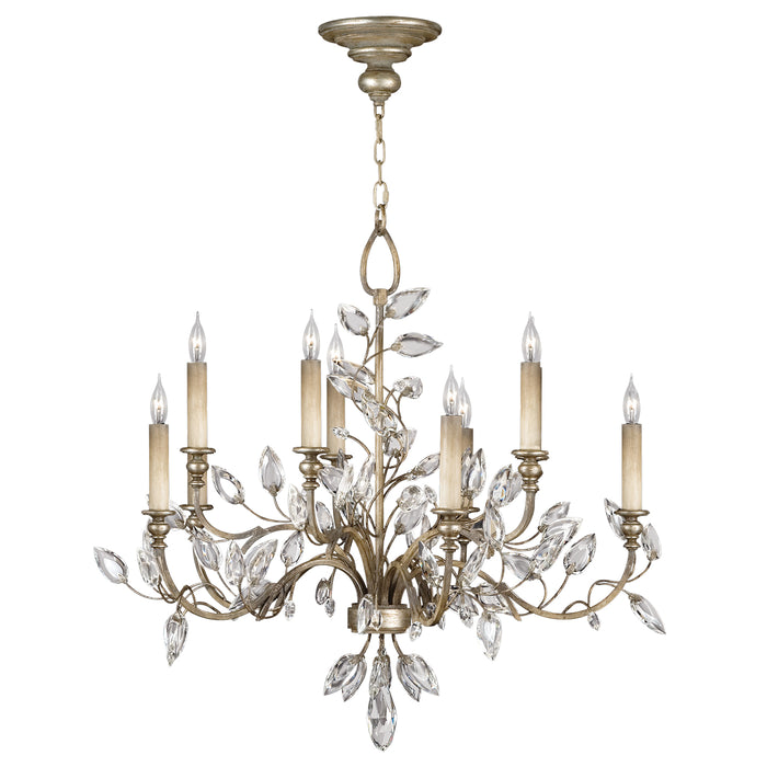 Fine Art 753140ST Ten Light Chandelier, Silver