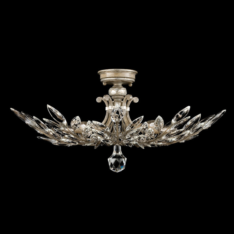 Fine Art 753440ST Five Light Semi-Flush Mount, Silver