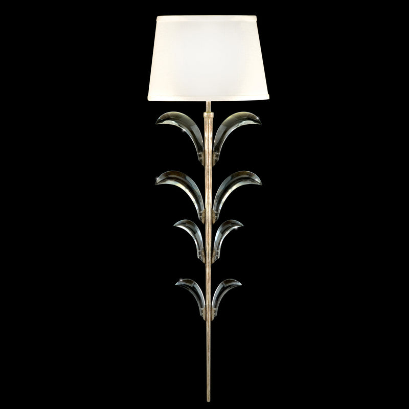 Fine Art 738450ST One Light Wall Sconce, Silver