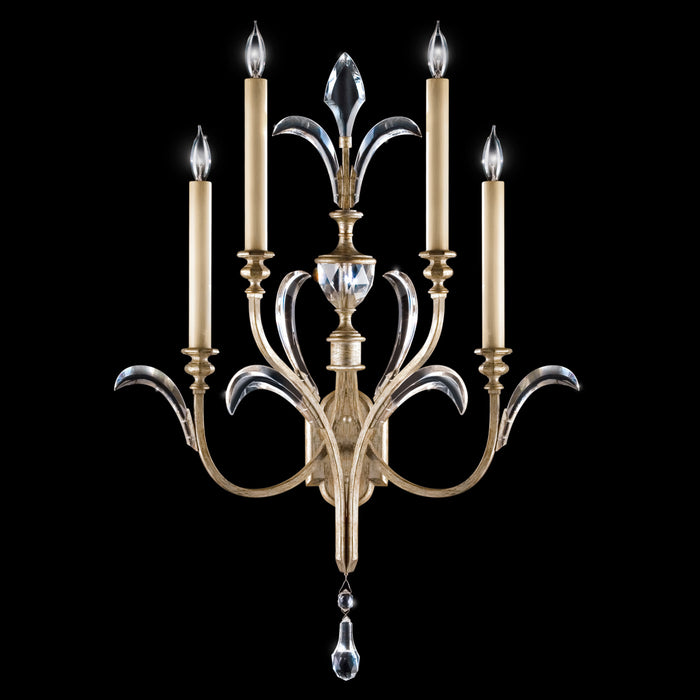 Fine Art 738650ST Four Light Wall Sconce, Silver