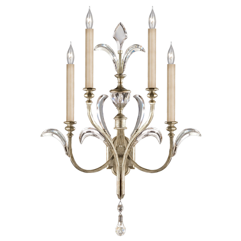 Fine Art 738650ST Four Light Wall Sconce, Silver