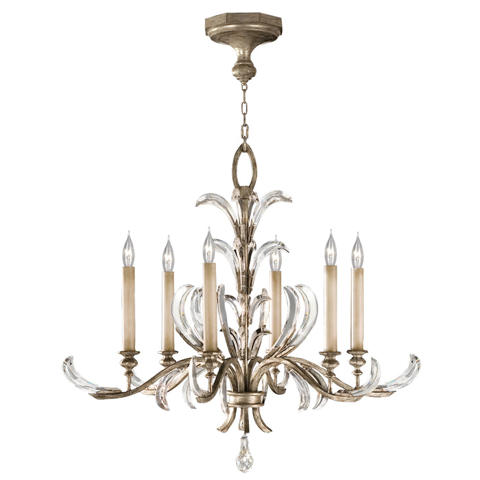 Fine Art 739140ST Six Light Chandelier, Silver