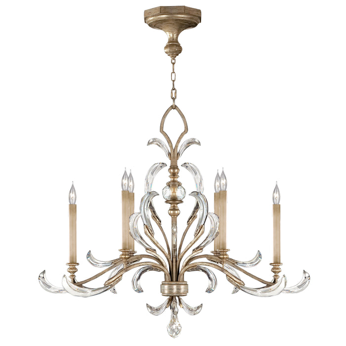 Fine Art 739240ST Six Light Chandelier, Silver