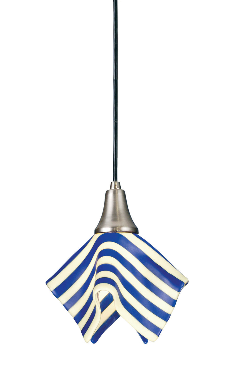 Meyda Tiffany 102070 One Light Mini Pendant, Nickel