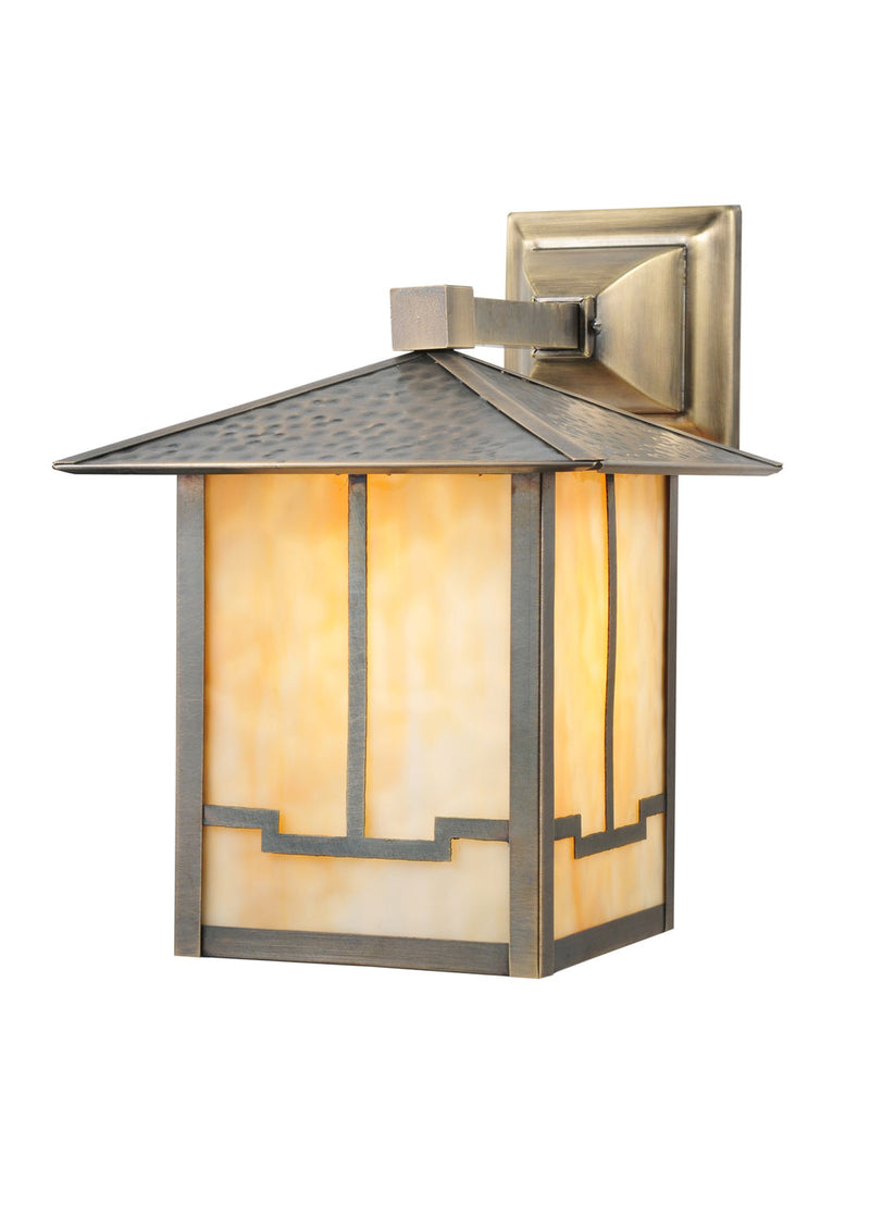 Meyda Tiffany 106615 One Light Wall Sconce, Craftsman Brown