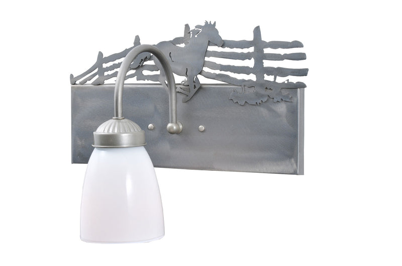 Meyda Tiffany 106677 One Light Wall Sconce, Steel