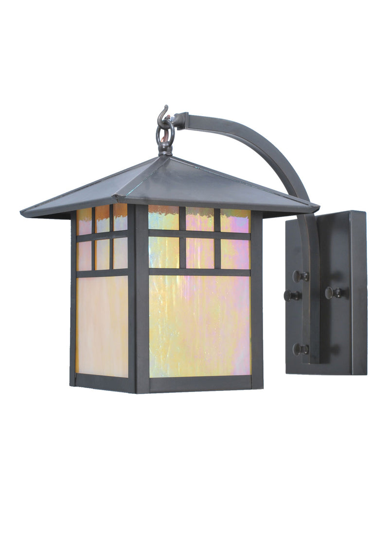 Meyda Tiffany 106988 One Light Wall Sconce, Craftsman Brown