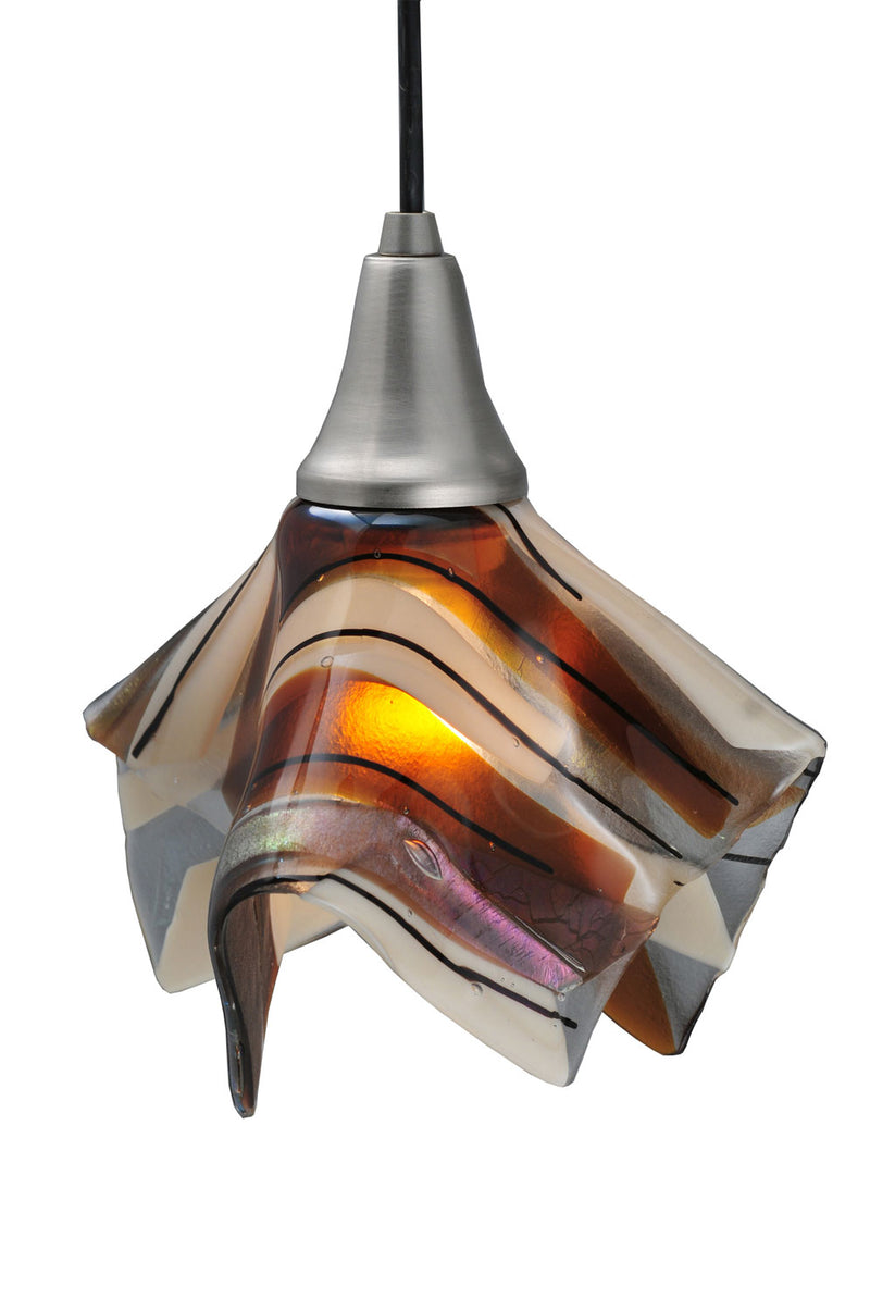 Meyda Tiffany 107421 One Light Mini Pendant, Nickel