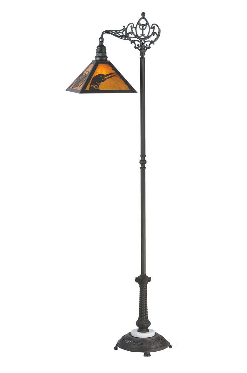Meyda Tiffany 107463 One Light Floor Lamp, Wrought Iron
