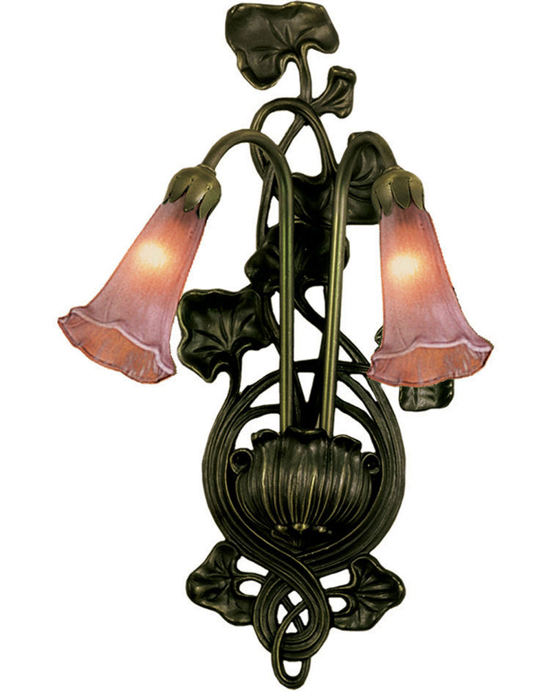 Meyda Tiffany 16787 Two Light Wall Sconce, Mahogany Bronze
