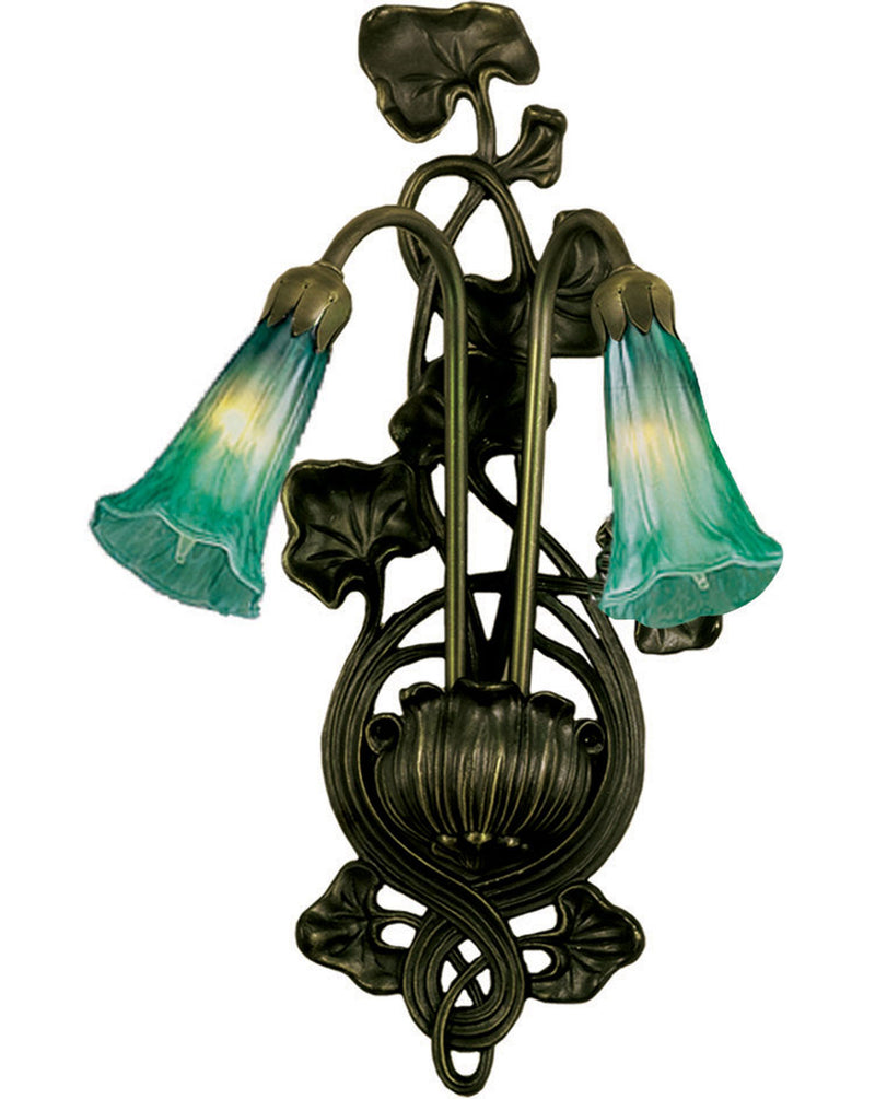 Meyda Tiffany 17092 Two Light Wall Sconce, Mahogany Bronze
